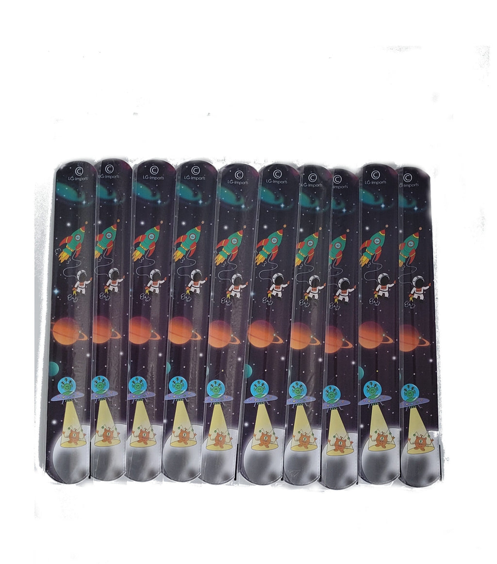 Geburtstag Mitgebsel 10 x Schnapparmband Klatscharmband Weltall