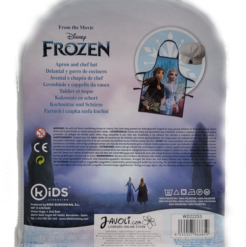 Kinder Schürze + Kochmütze Frozen - Eiskönigin 2er Set