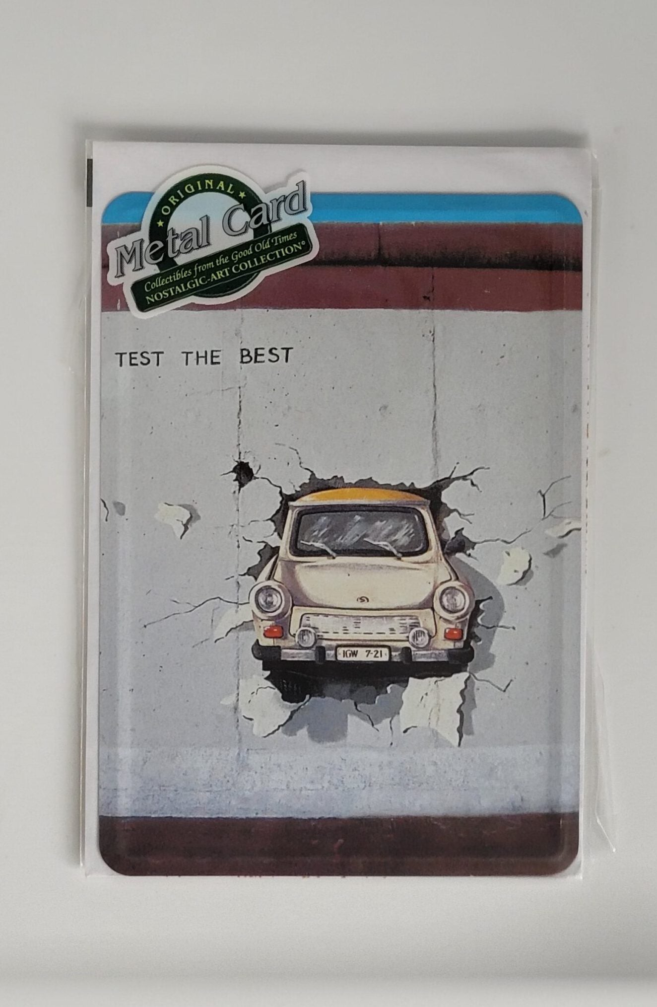 Blechpostkarte Trabant - Test the Best (Nostalgic Art)