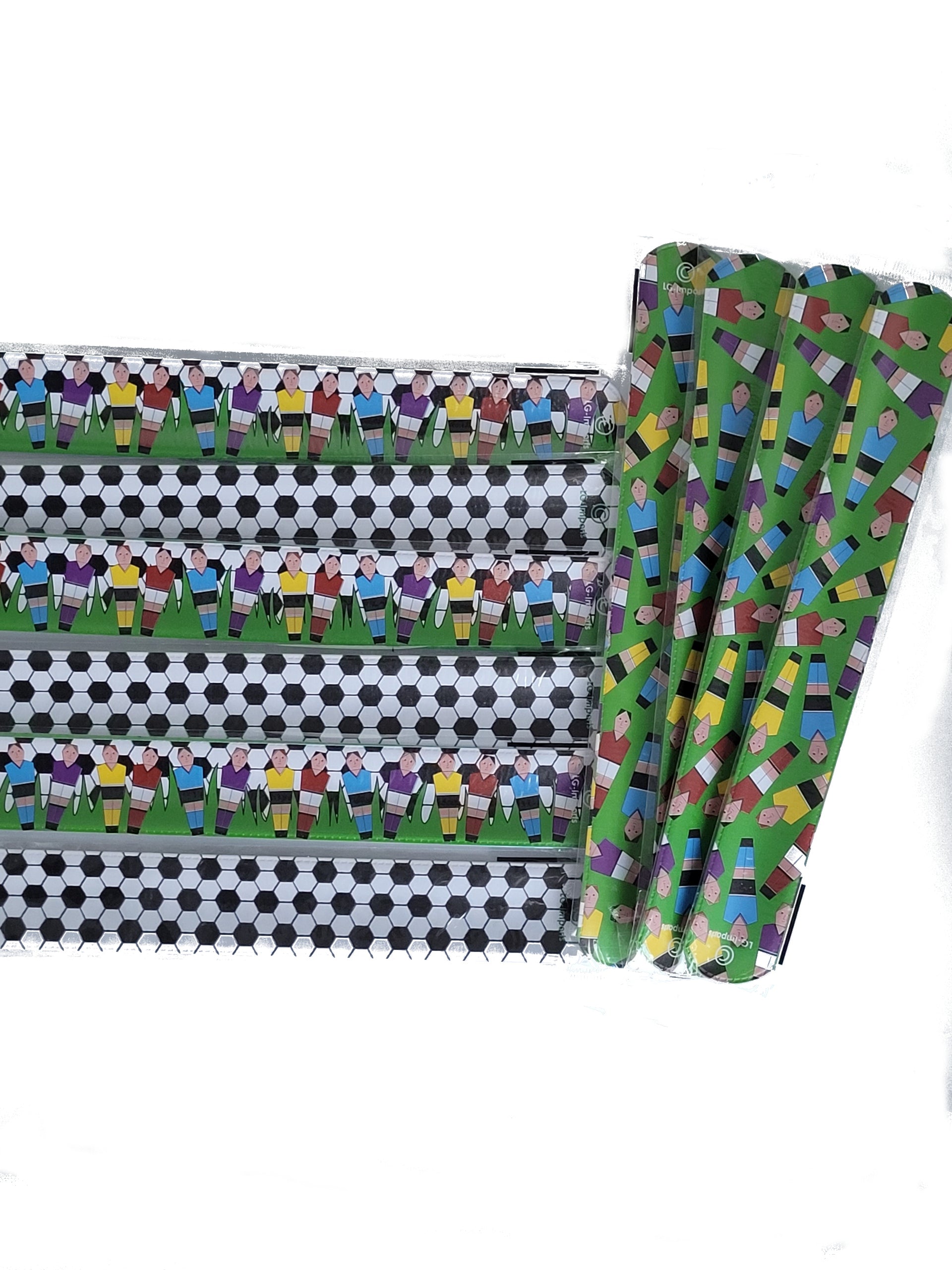 Geburtstag Mitgebsel 10 x Schnapparmband Klatscharmband Fußball