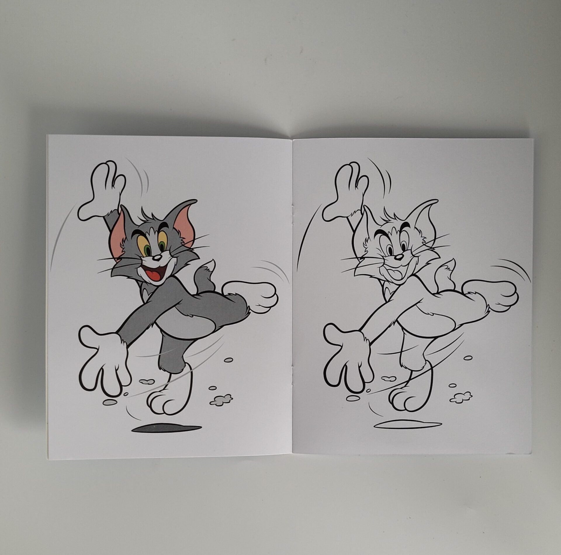 3er Set Malbuch klein (A 5) + Malblock klein + Buntstifte  -  Tom und Jerry
