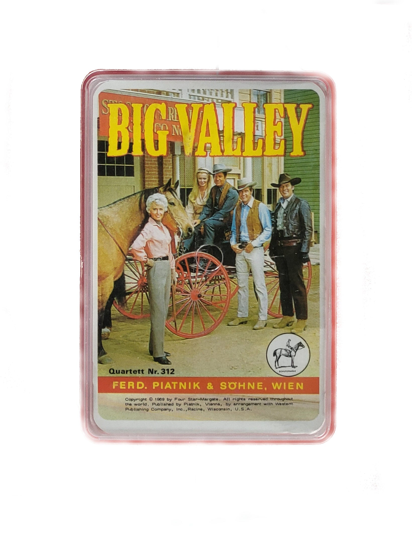 Dies & Das Quartett Big Valley Nr. 312 Piatnik & Söhne Wien 1969 vollständig sehr guter Zustand  