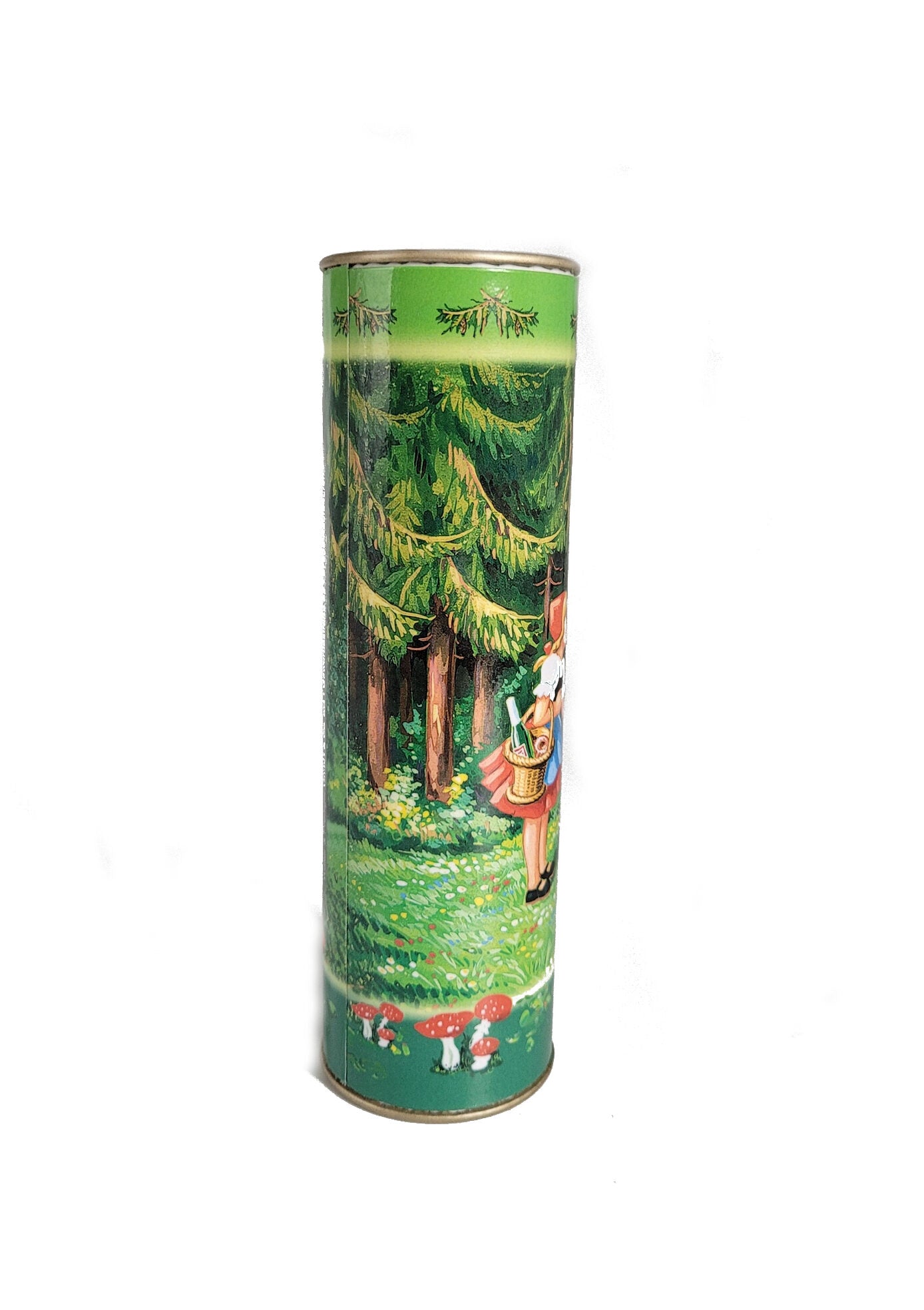 Kaleidoskop "zauberhaft" außen mit dem Märchenmotiv Rotkäppchen verziert