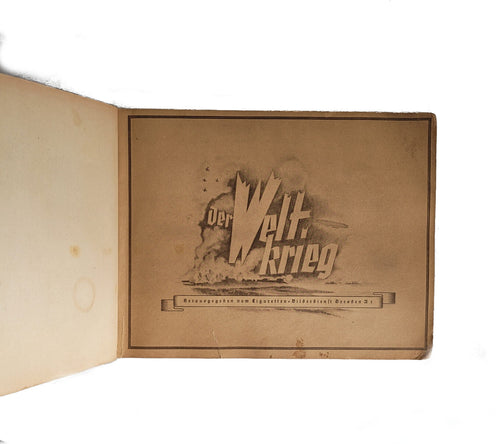 Alben SAMMELBILDERALBUM Der Weltkrieg 1.WK Militär - komplettes Album von 1937