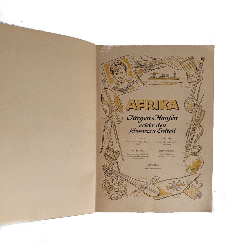 Alben SAMMELBILDERALBUM Afrika - Jürgen Hansen erlebt den schwarzen Erdteil Margarine Union 1952