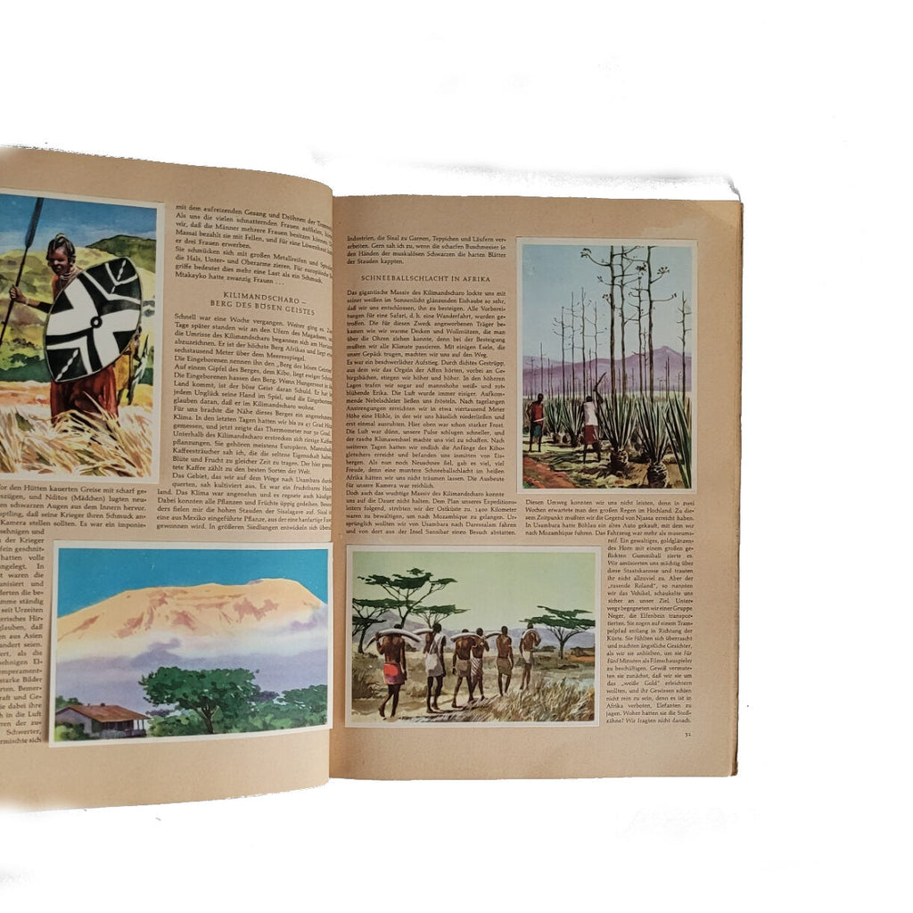 Alben SAMMELBILDERALBUM Afrika - Jürgen Hansen erlebt den schwarzen Erdteil Margarine Union 1952