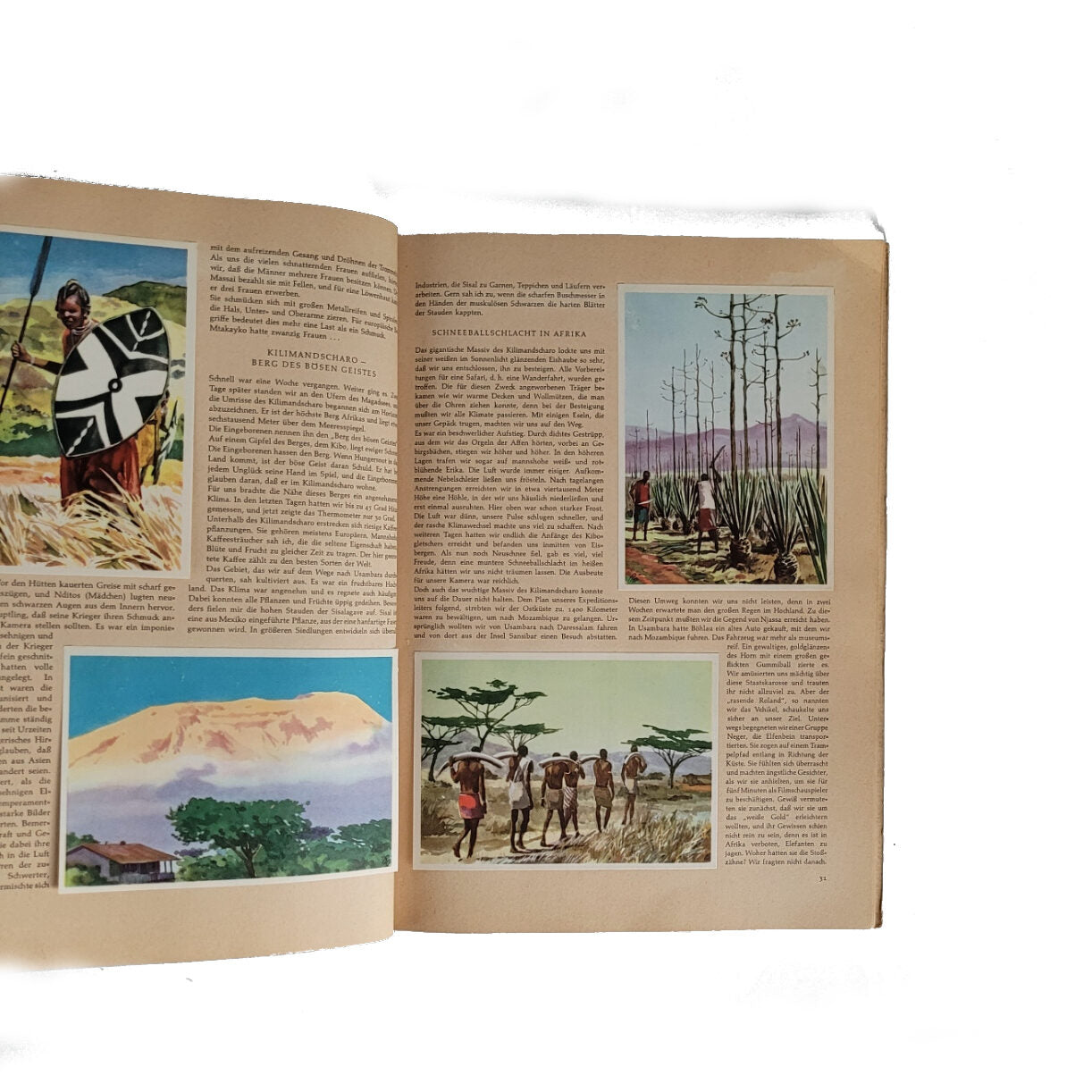 Alben SAMMELBILDERALBUM Afrika - Jürgen Hansen erlebt den schwarzen Erdteil Margarine Union 1952