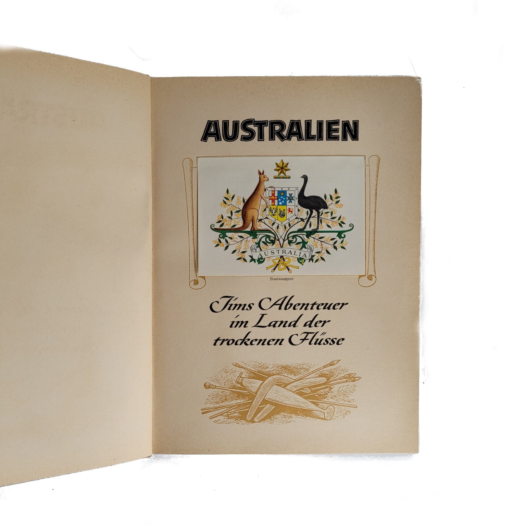 Alben SAMMELBILDERALBUM Australien - Jims Abenteuer im Land der trockenen Flüsse Margarine Union ca. 1952