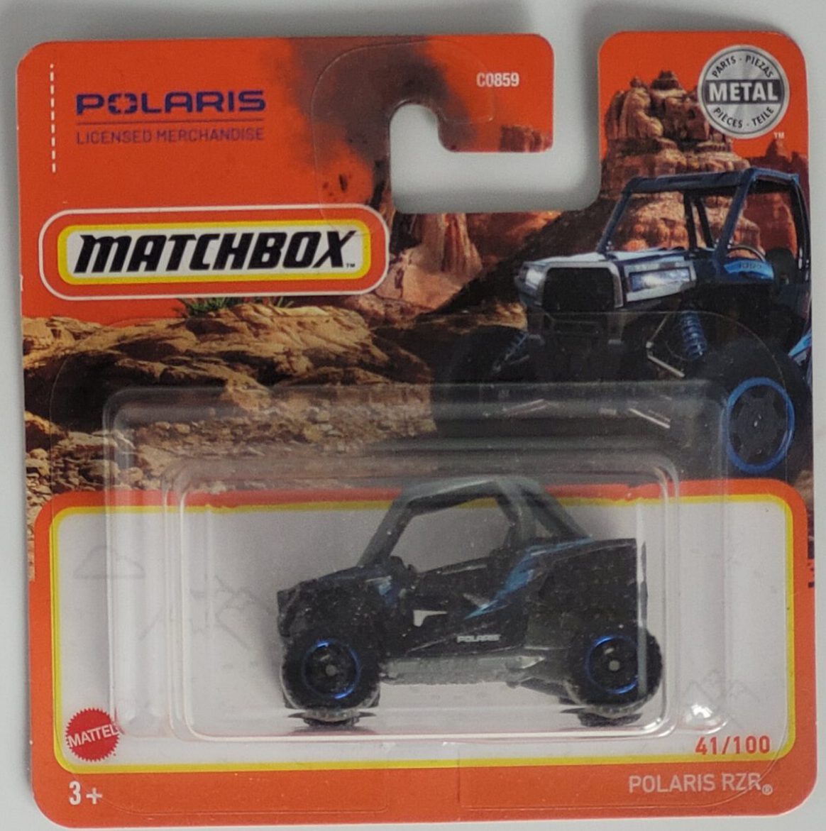 Matchbox Polaris RZR Geländewagen Modell 41/100 (Metall-Druckguss, Mattel) neu OVP 1:64