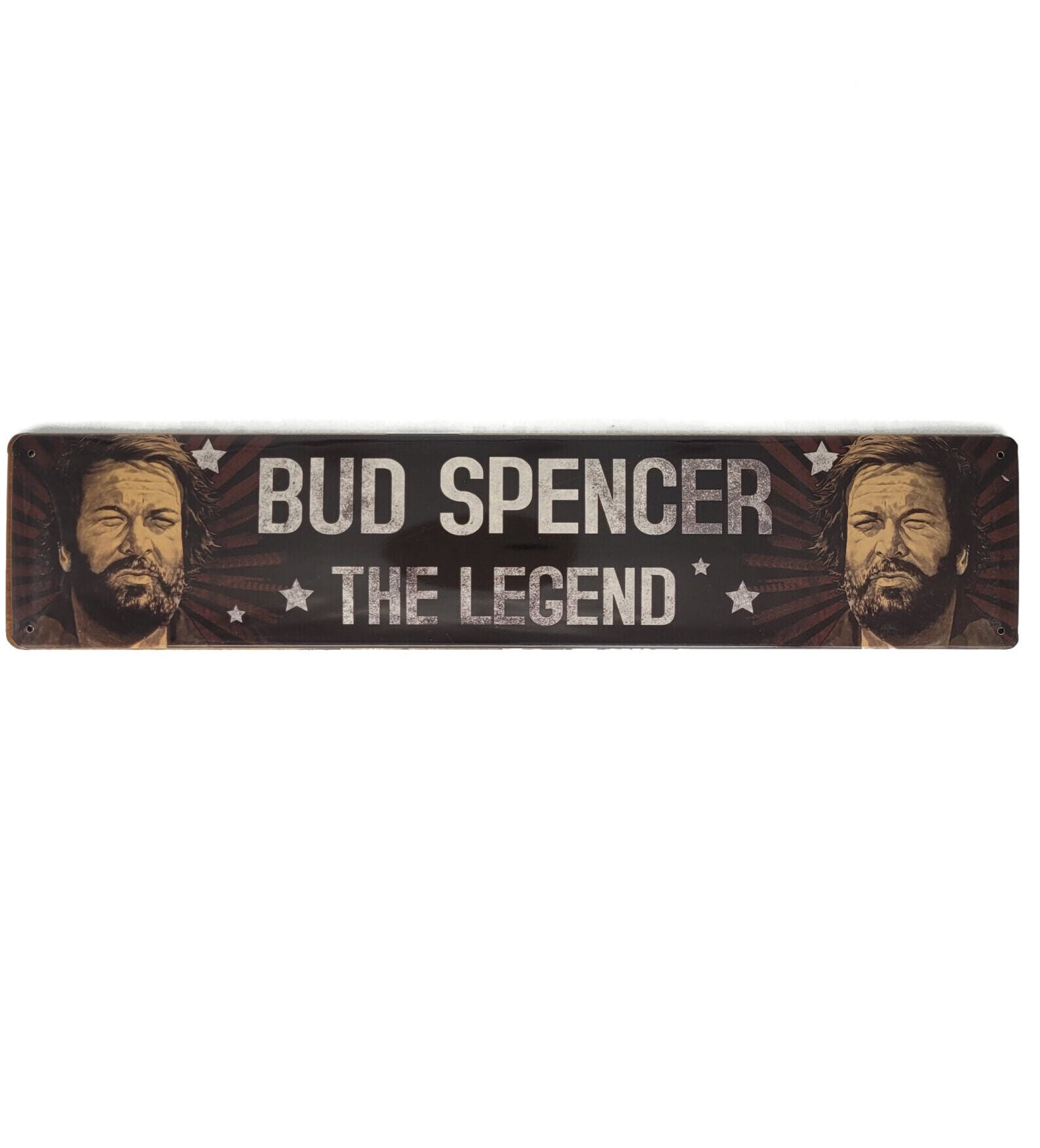 Blechschild Bud Spencer - The Legend (46 x 10 cm / "Straßenschild")