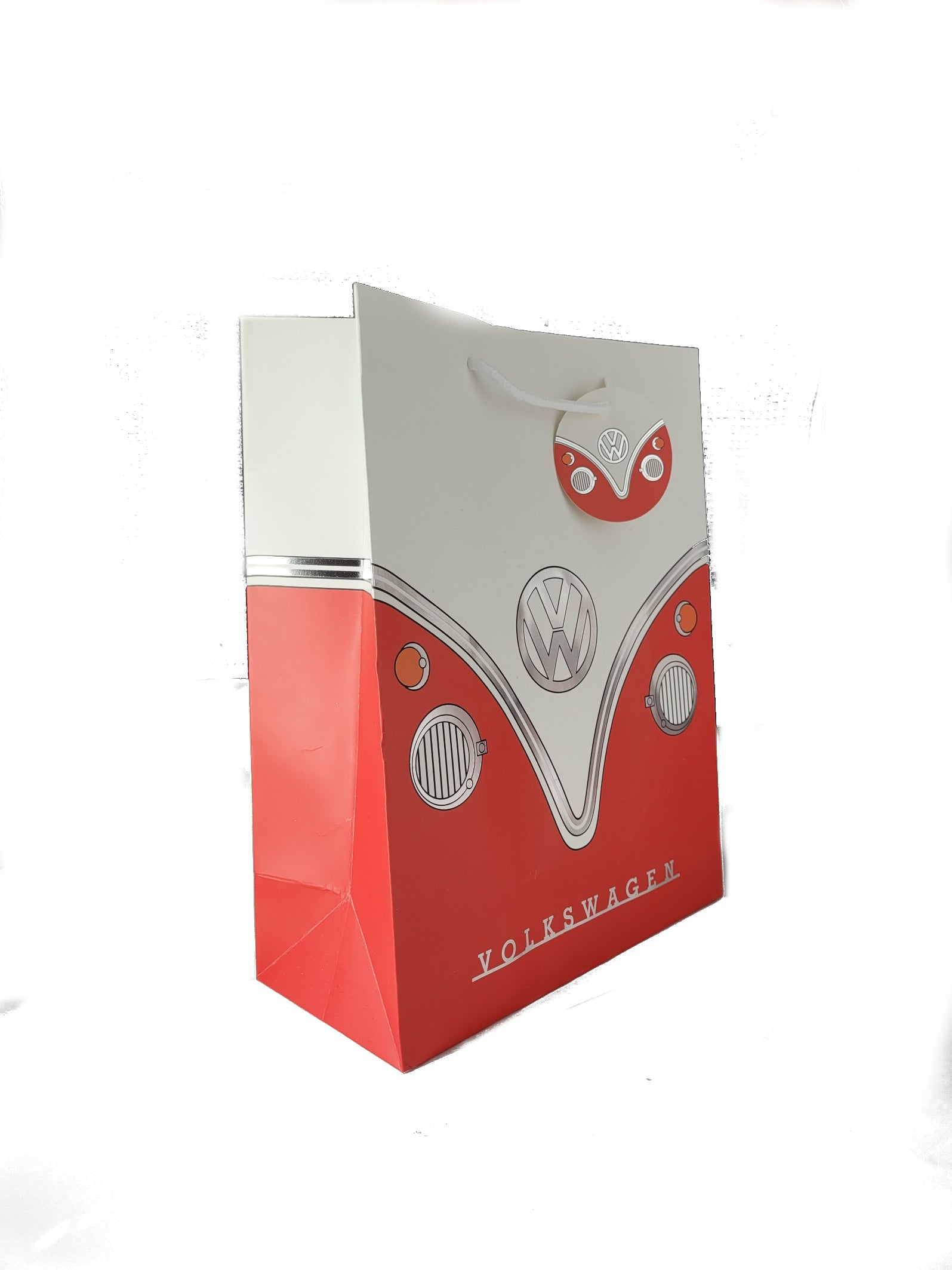 Geburtstag Geschenktüte VW Volkswagen - T1 Bus rot (33 cm hoch)