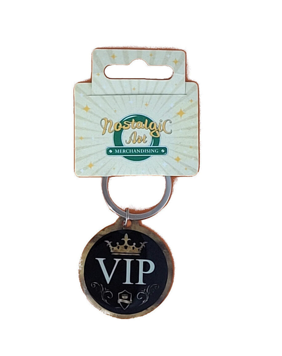 Schlüsselanhänger VIP aus Edelstahl (Nostalgic Art)