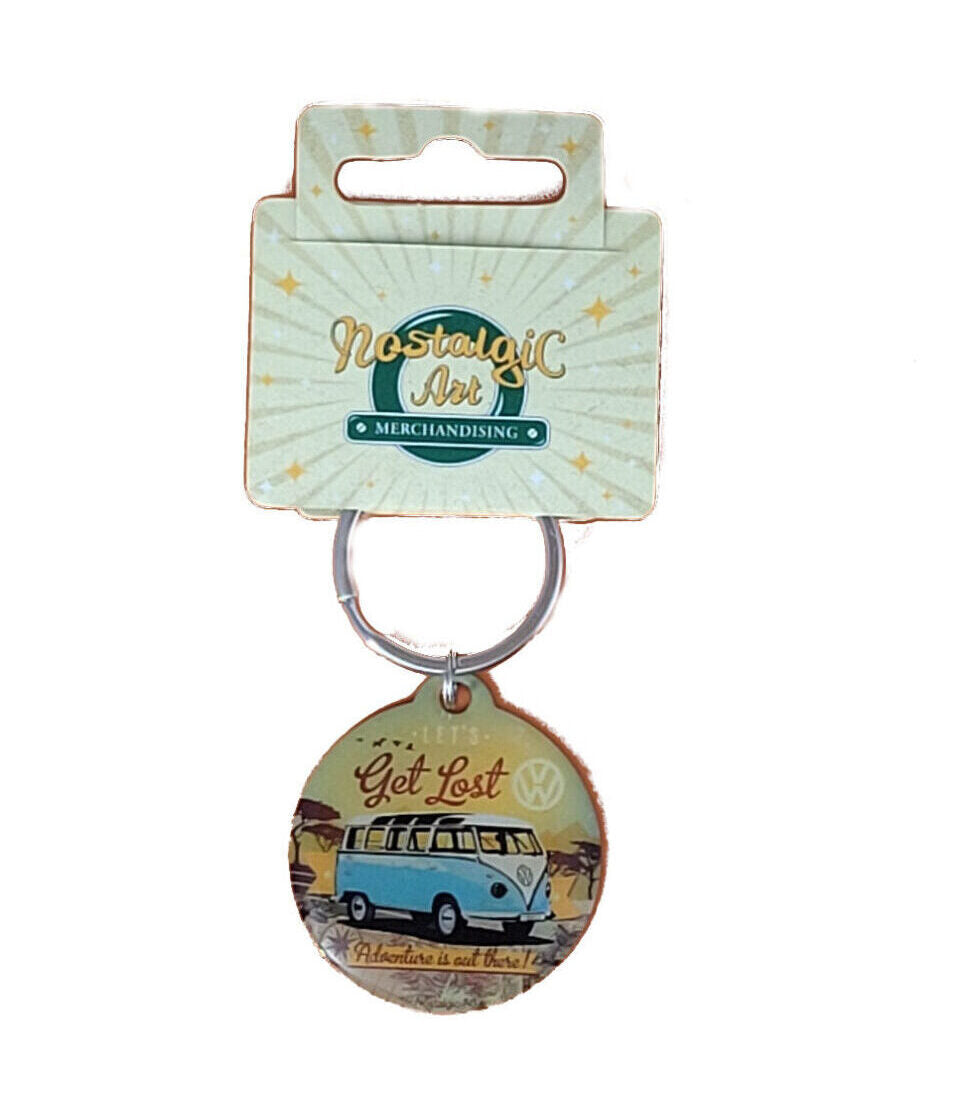 Schlüsselanhänger VW Bulli - Let's get lost aus Edelstahl (Nostalgic Art)