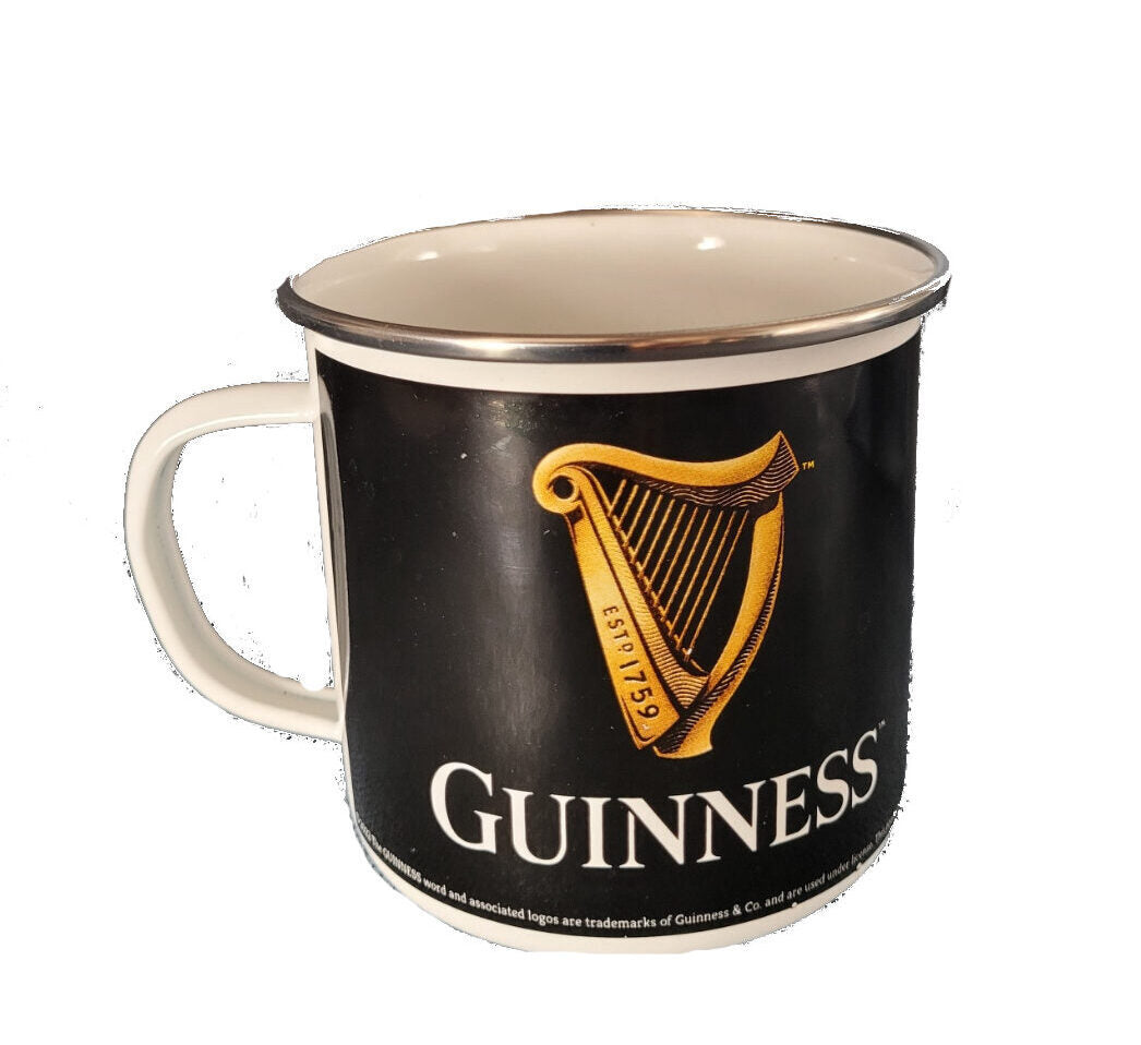 Emaille Becher "Guinness - Harfe" 0,5 L