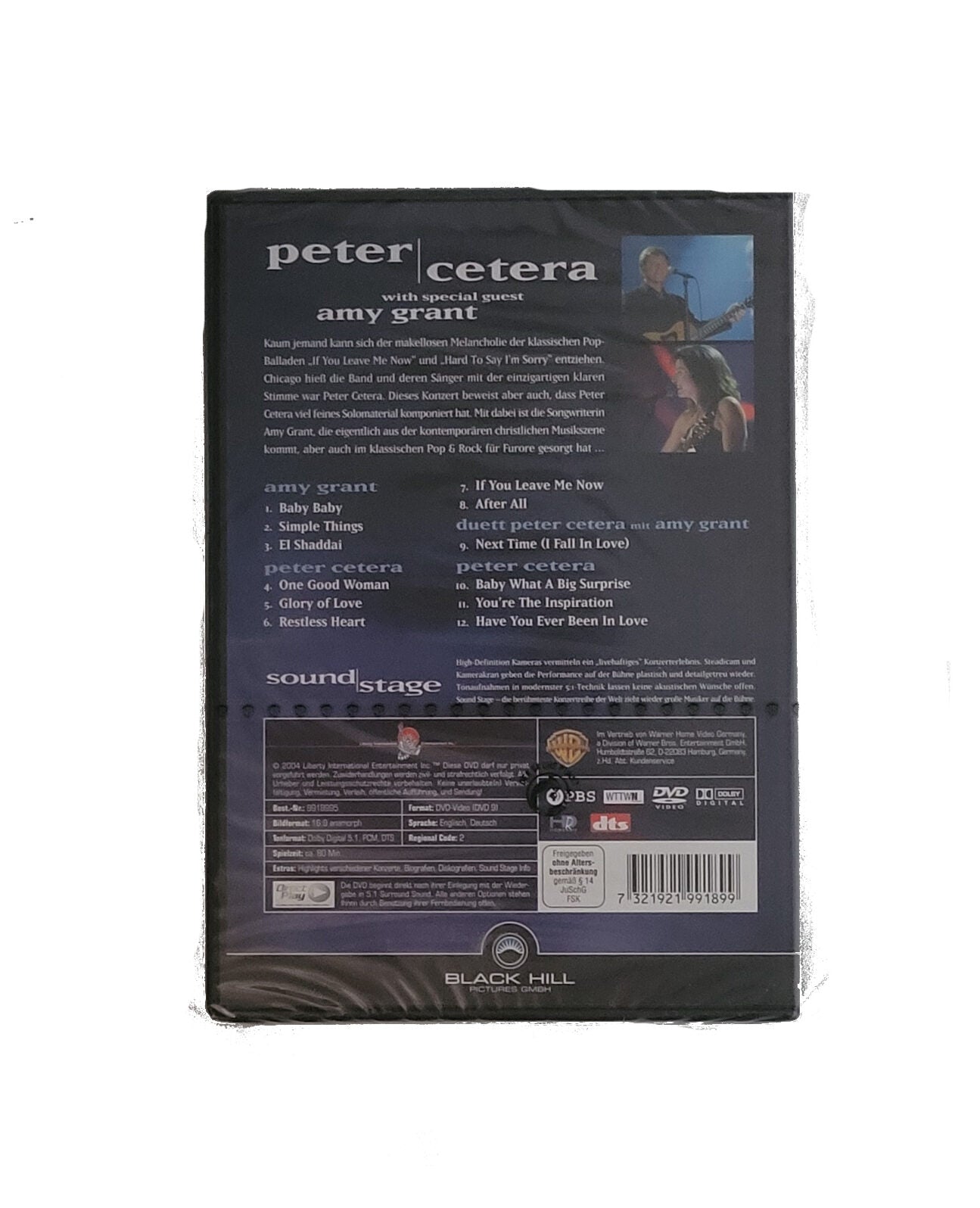 DVD MUSIK Soundstage - Peter Cetera with special guest Amy Grant -neu- OVP FSK ab 0