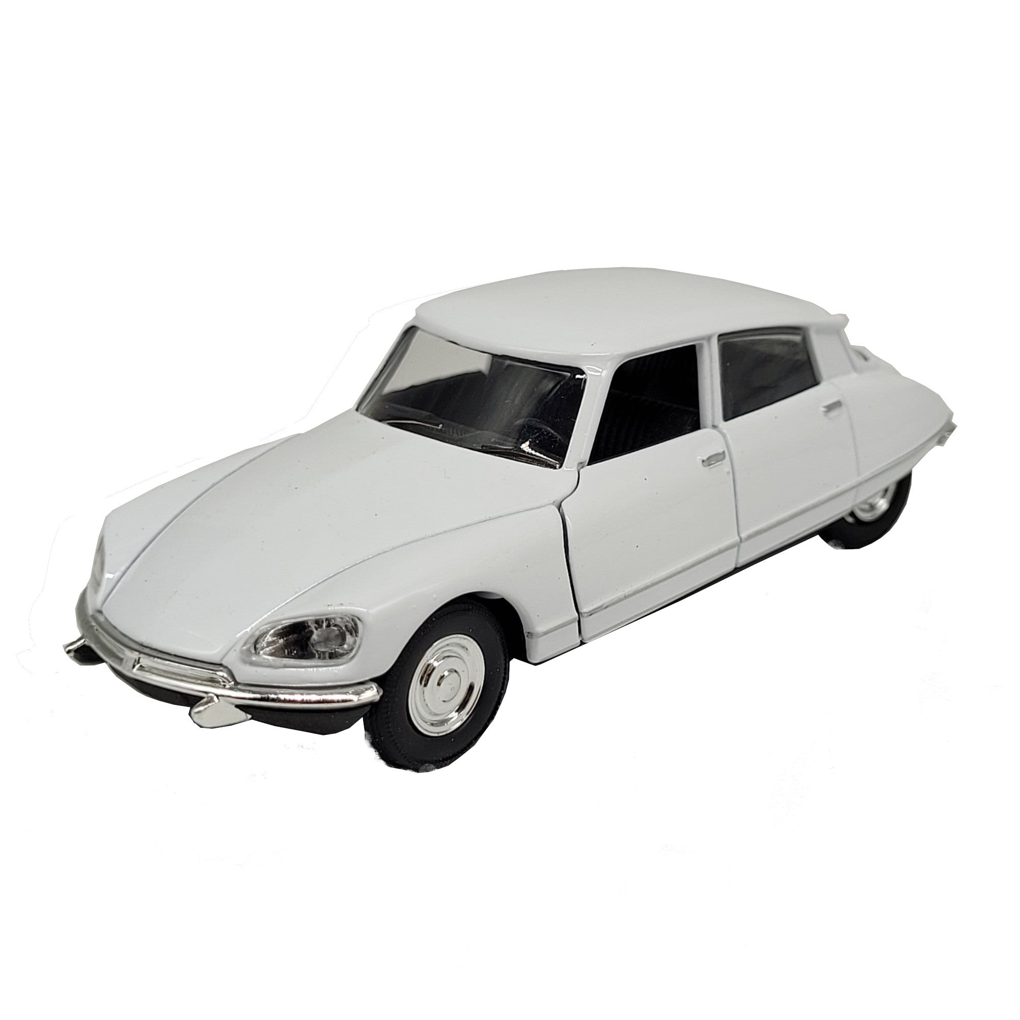 Modellauto Citroen DS 23 - 1973 weiß (aus Metall mit Friktionsmotor) 1:34