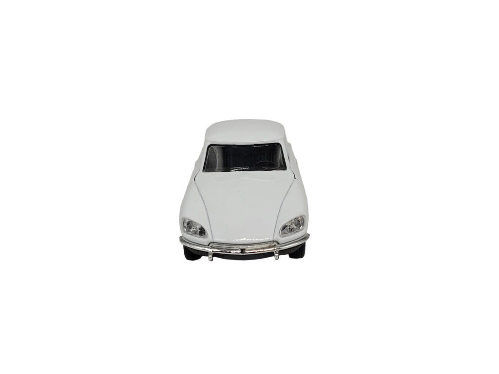 Modellauto Citroen DS 23 - 1973 weiß (aus Metall mit Friktionsmotor) 1:34