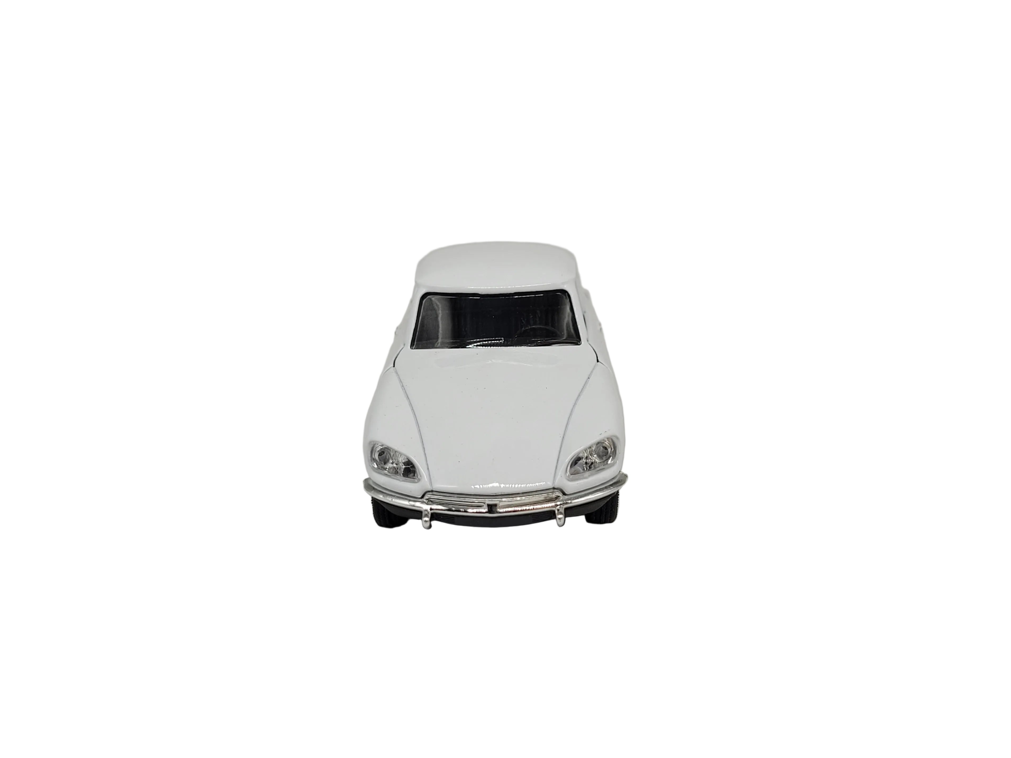 Modellauto Citroen DS 23 - 1973 weiß (aus Metall mit Friktionsmotor) 1:34
