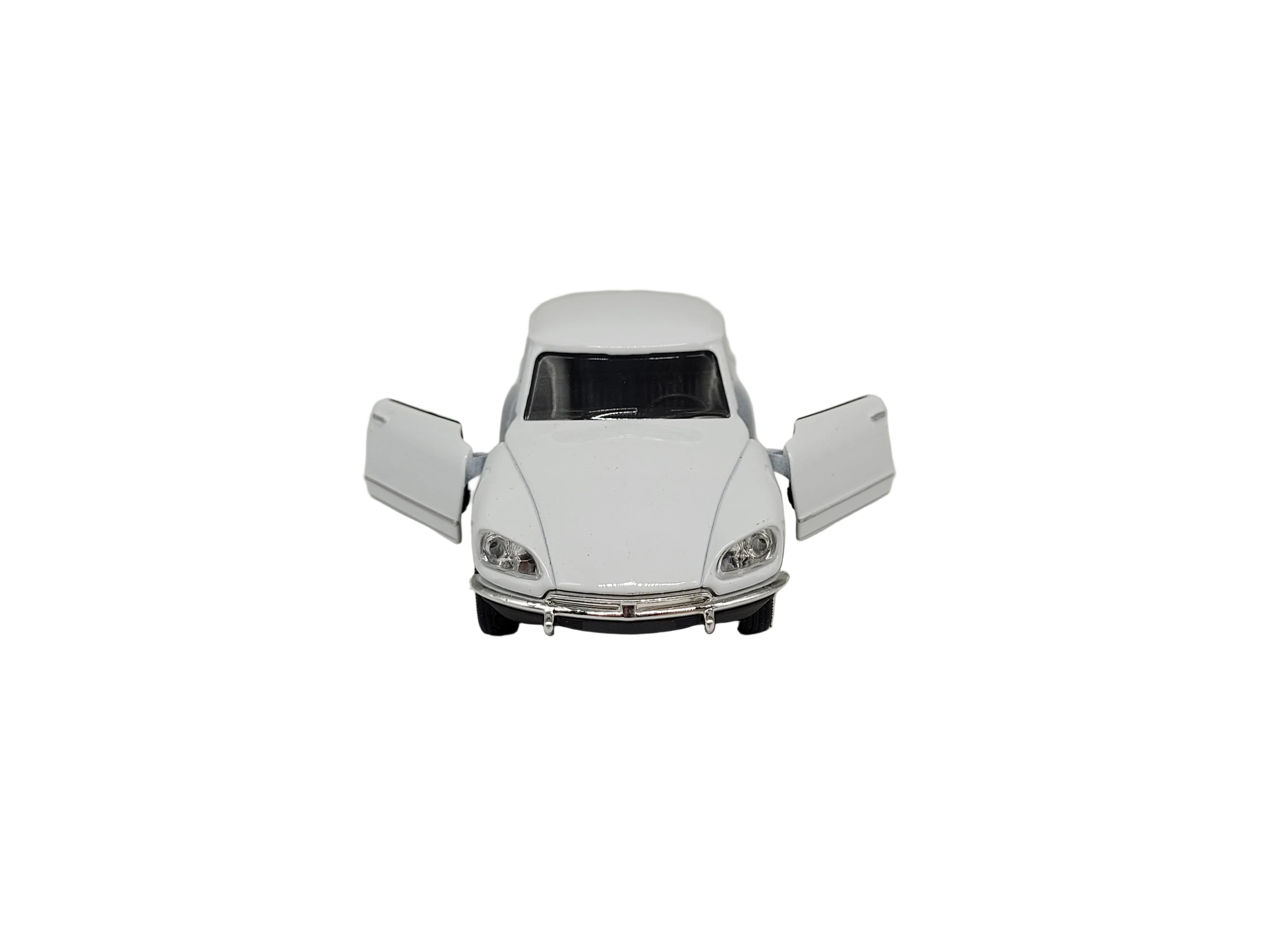 Modellauto Citroen DS 23 - 1973 weiß (aus Metall mit Friktionsmotor) 1:34