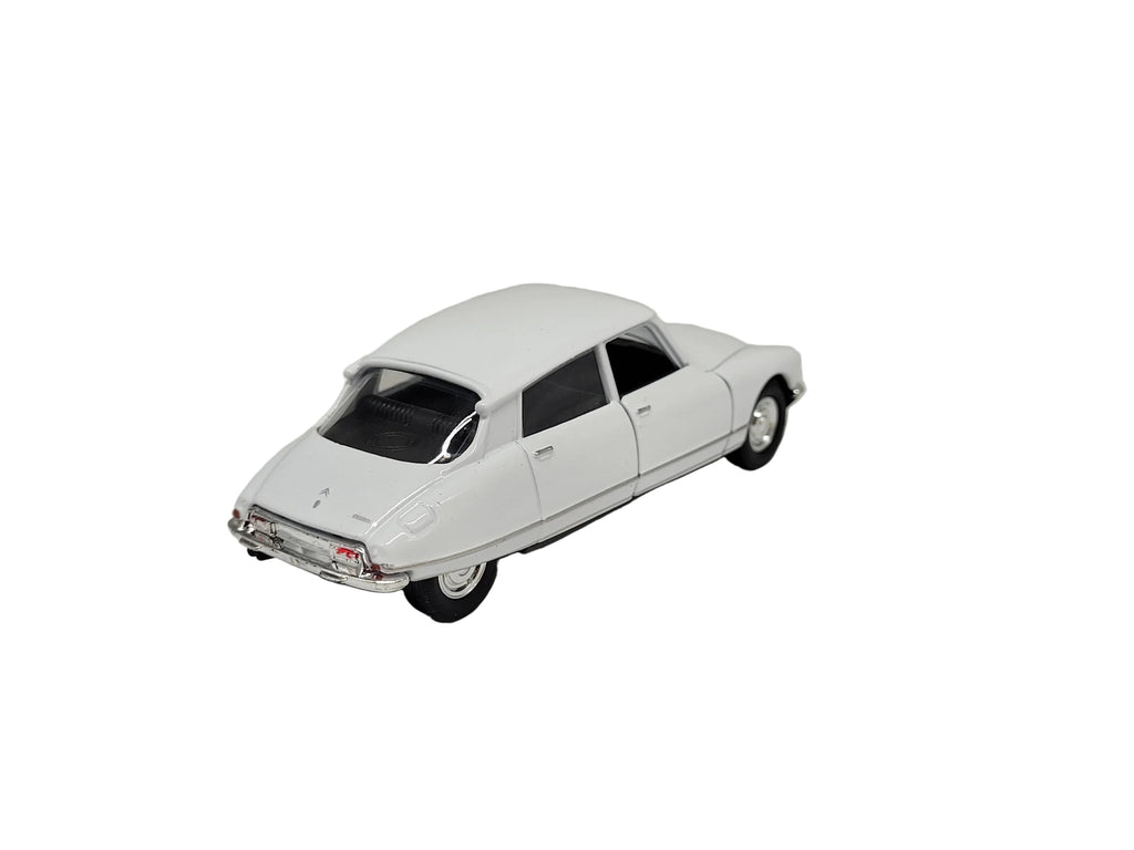 Modellauto Citroen DS 23 - 1973 weiß (aus Metall mit Friktionsmotor) 1:34