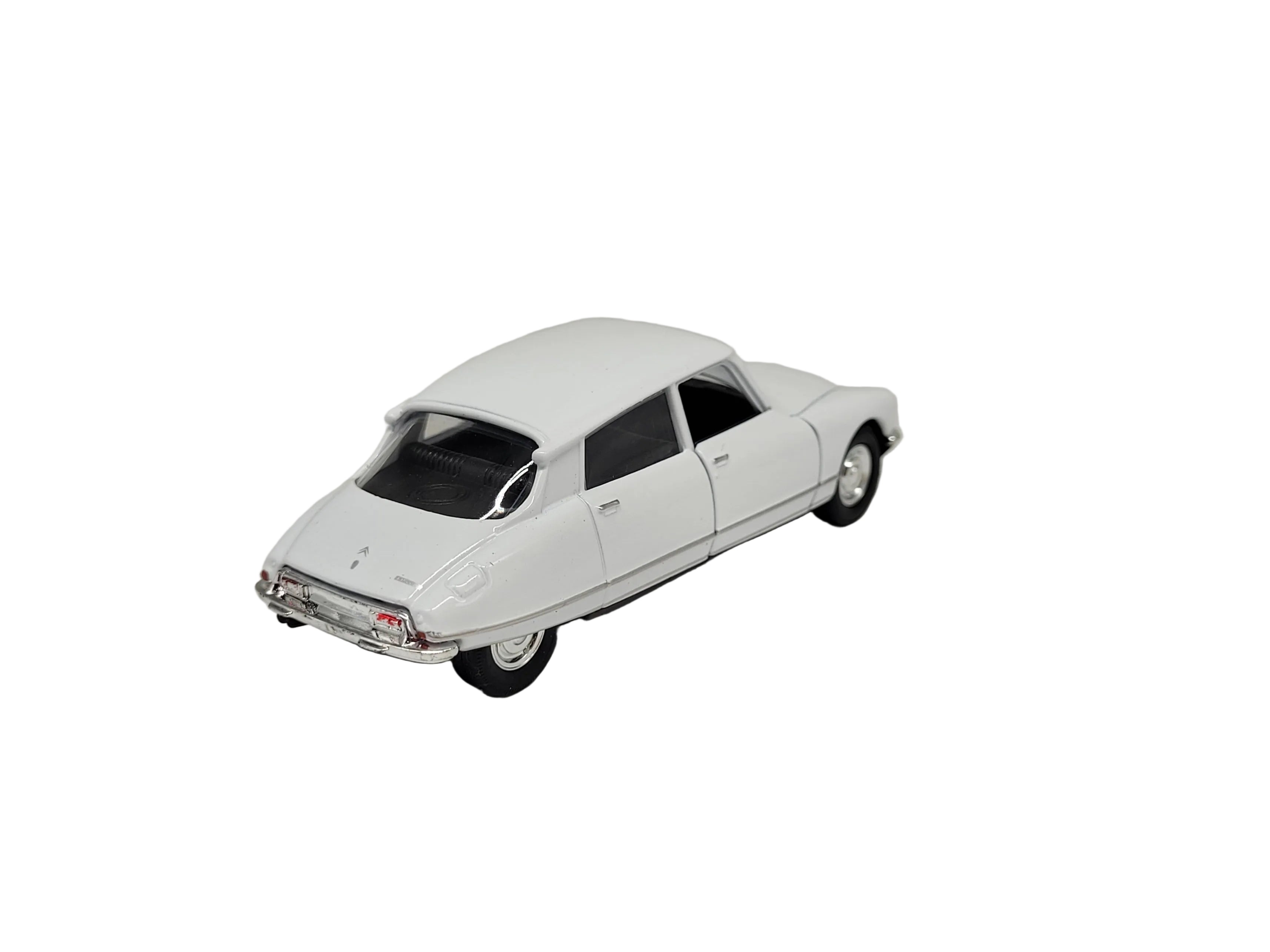 Modellauto Citroen DS 23 - 1973 weiß (aus Metall mit Friktionsmotor) 1:34