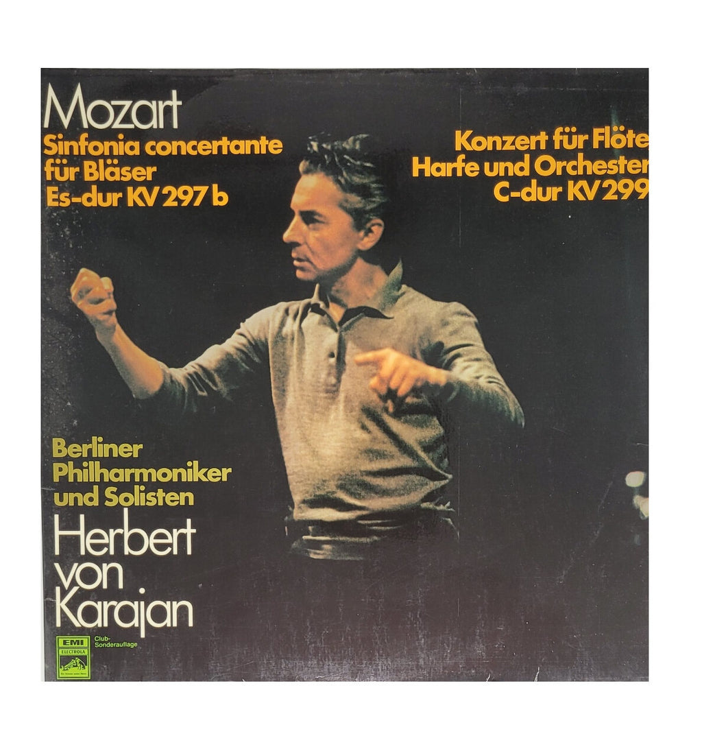 LP Schallplatte Vinyl LP Mozart - Karajan -  Sinfonia Concertante - Konzert für Flöte, Harfe und Orchester   EMI