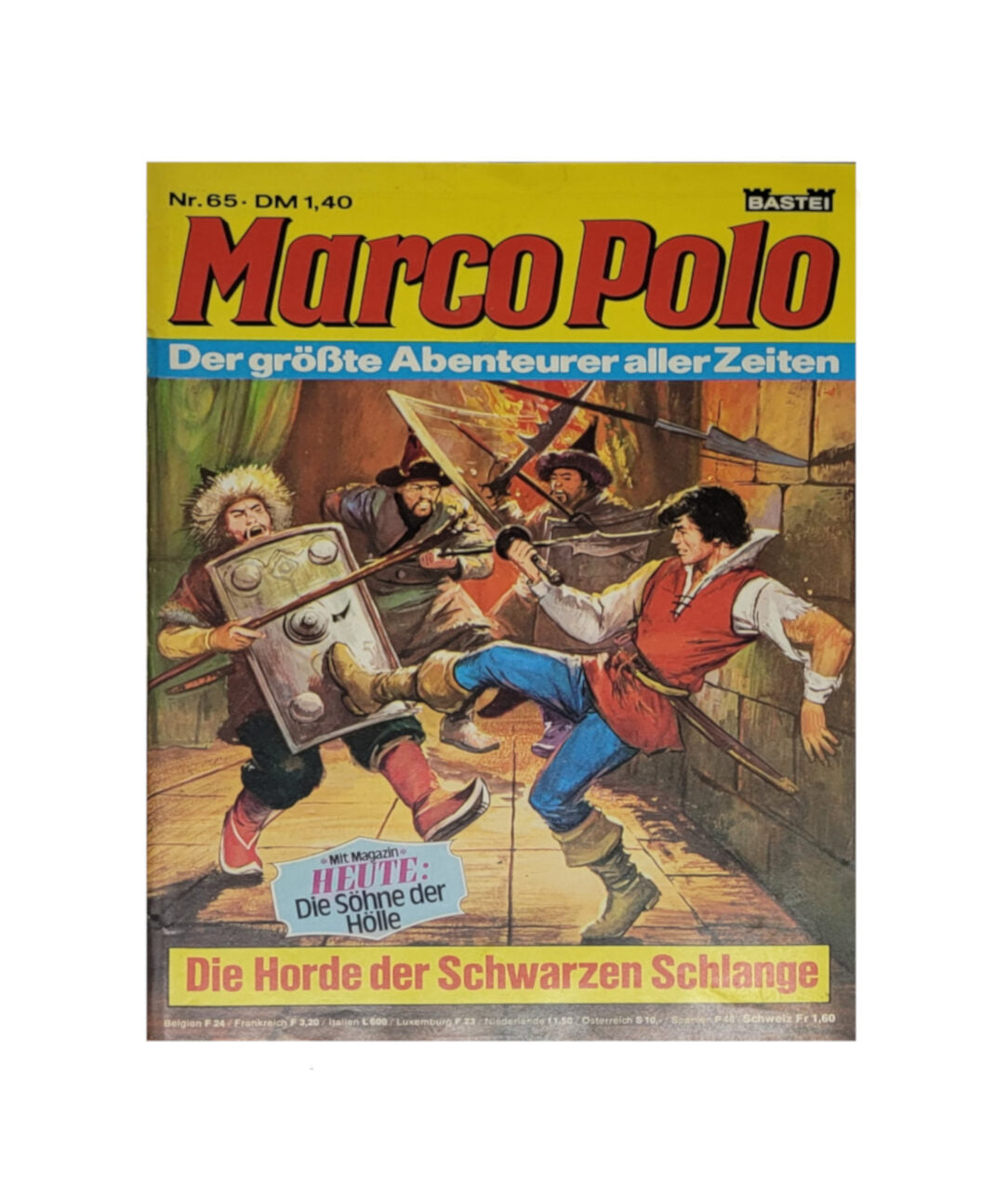 Comic Marco Polo - Die Horde der schwarzen Schlange Band 65 Bastei Verlag 1975 - 1978