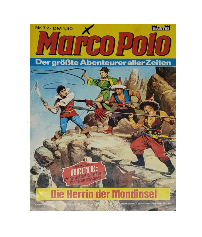 Comic Marco Polo - Die Herrin der Mondinsel Band 72 Bastei Verlag 1975 - 1978
