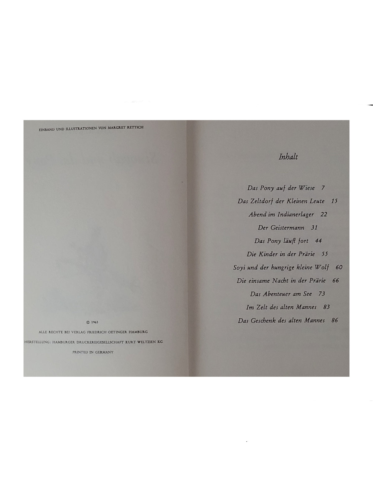 Jugendbuch Käthe Recheis Sinopah und das Pony Oetinger 1963