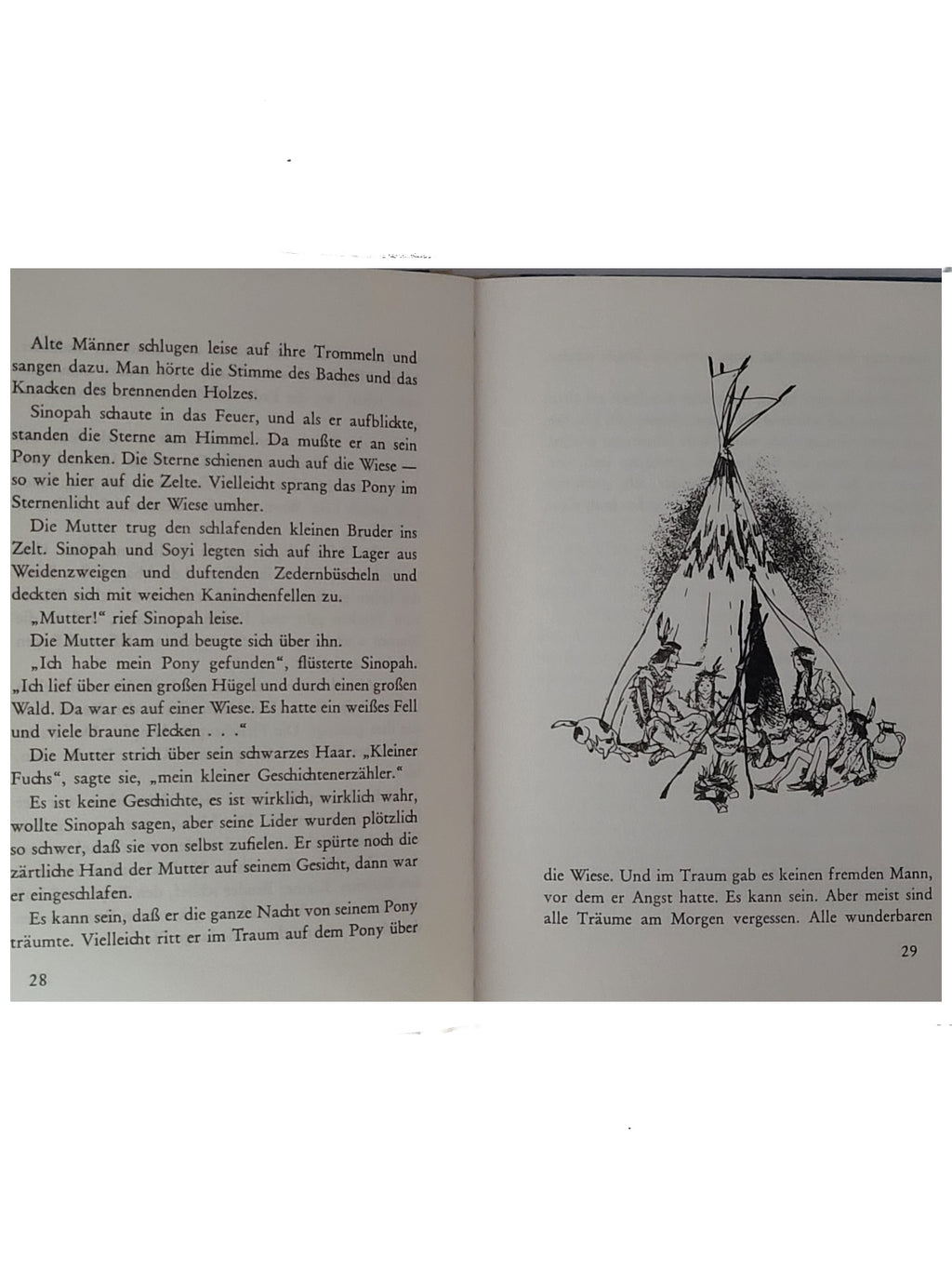 Jugendbuch Käthe Recheis Sinopah und das Pony Oetinger 1963
