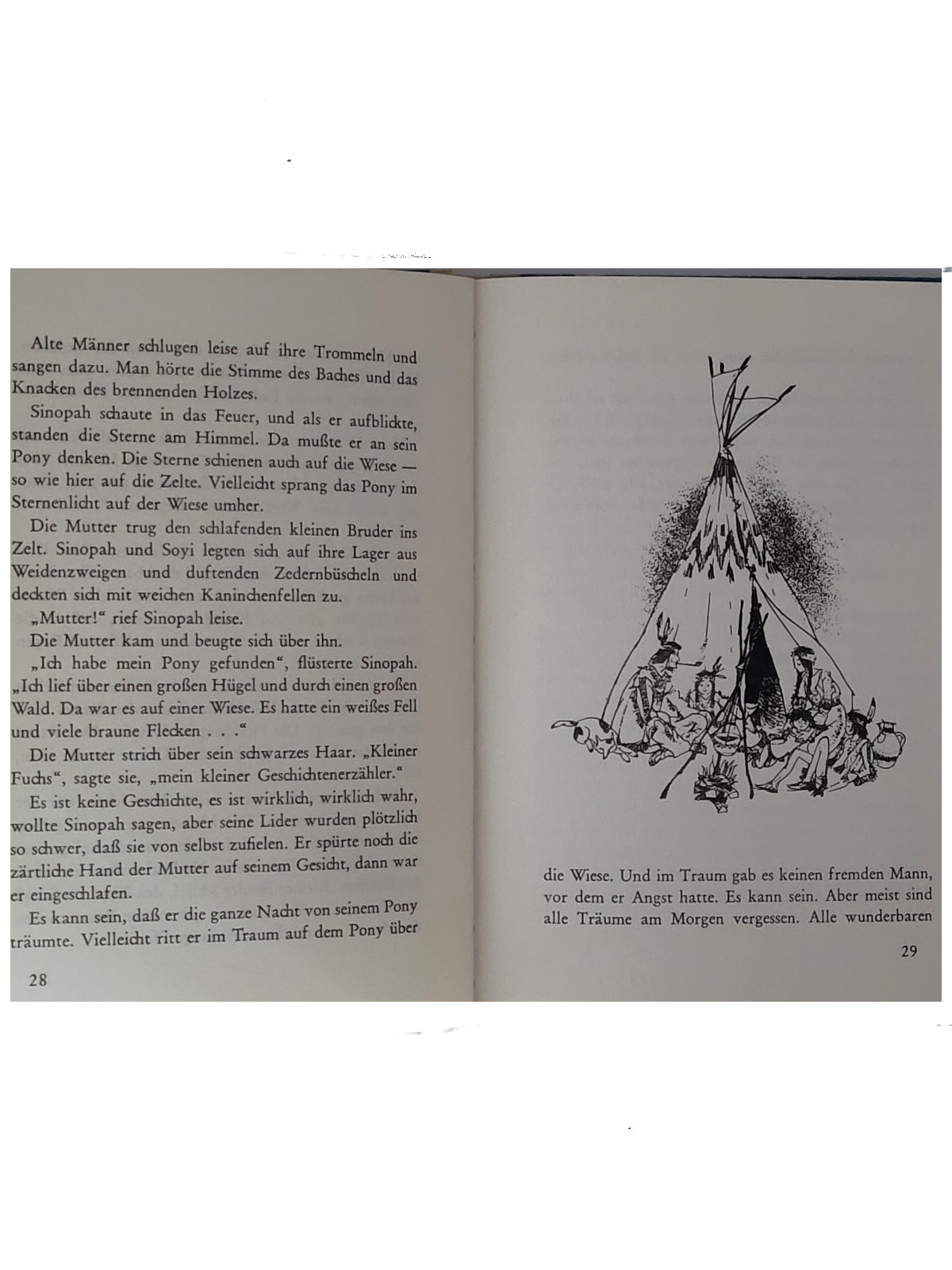 Jugendbuch Käthe Recheis Sinopah und das Pony Oetinger 1963