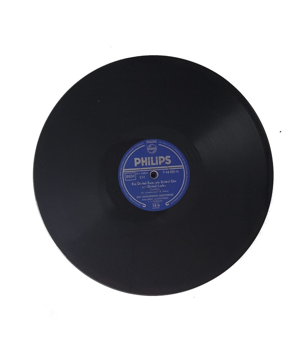 Schellack - Platte: 10" Die singenden Seesterne - Die Lilie von Palau / Ein Drittel Rum, ein Drittel Gin, ein Drittel Liebe Philips