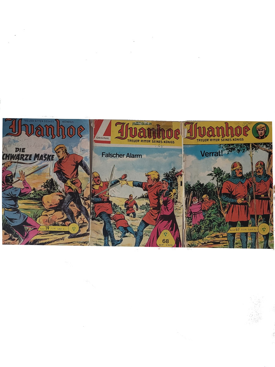 Comic Ivanhoe - Treuer Ritter seines Königs Lehning Verlag - 3 Hefte Band 19, 57,68