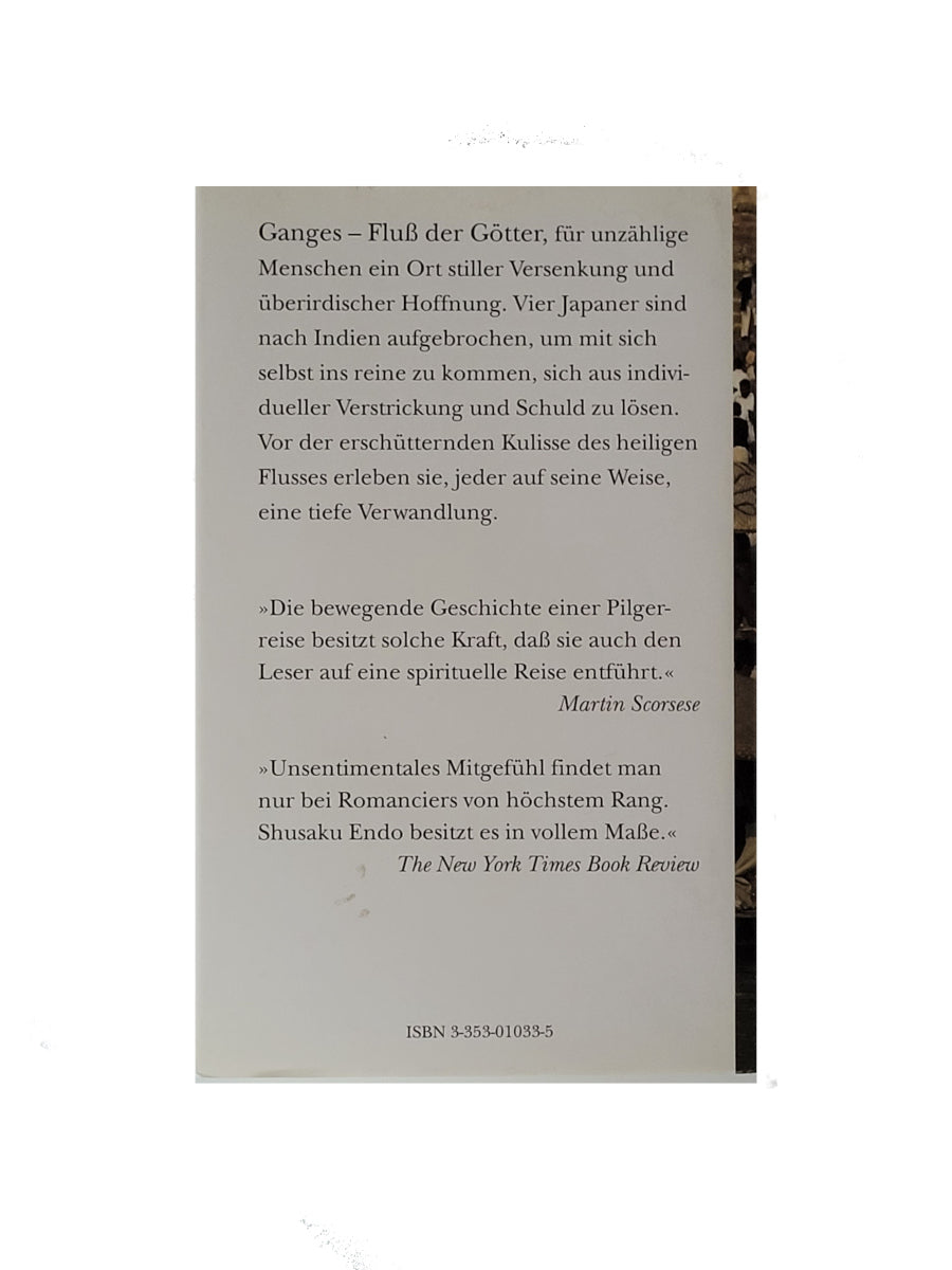 Belletristik Shusaku Endo Wiedergeburt am Ganges Verlag Volk & Welt Berlin