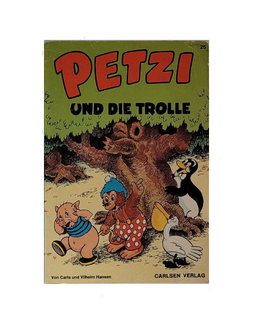 Kinderbuch Carla und Vilhelm Hansen Petzi und die Trolle Carlsen Verlag 1977