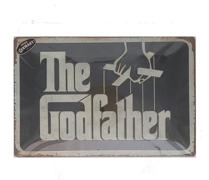 Blechschild The Godfather - Logo - Der Pate Nostalgic Art (20 x 30 cm)