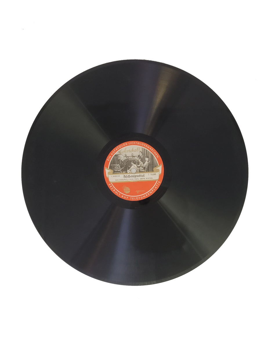 Schellack - Platte: 12" Schneewittchen / Aschenputtel erzählt von Irene Rafael - Telefunken 1941