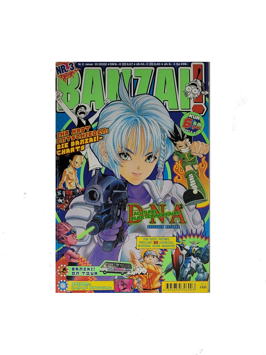 Manga Banzai Manga-Magazin Softcover Carlsen Verlag NR. 03 01/2002