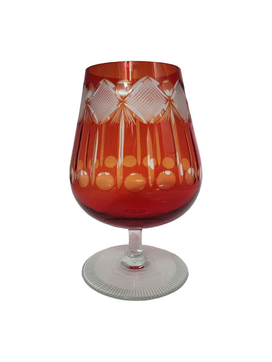 Dies & Das Großer Kristall Cognac Schwenker Rot 19 cm