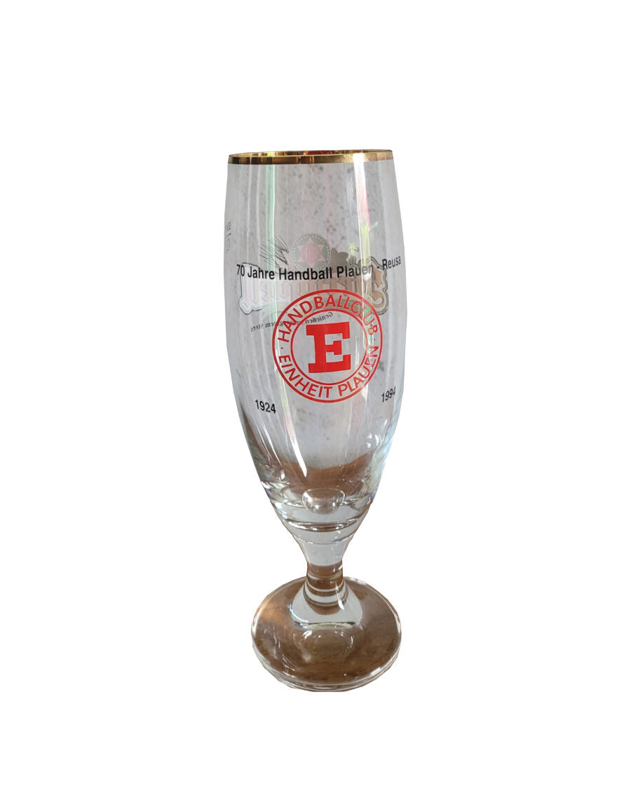 Dies & Das Bierglas Sahm Pils Tulpe Sternquell Plauen 0,3 l - 70 Jahre Handball Plauen Reusa 1924 - 1994
