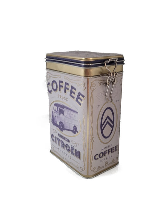 Aromadose Citroën – Metallbox für Kaffee oder Tee, nostalgisches Design“