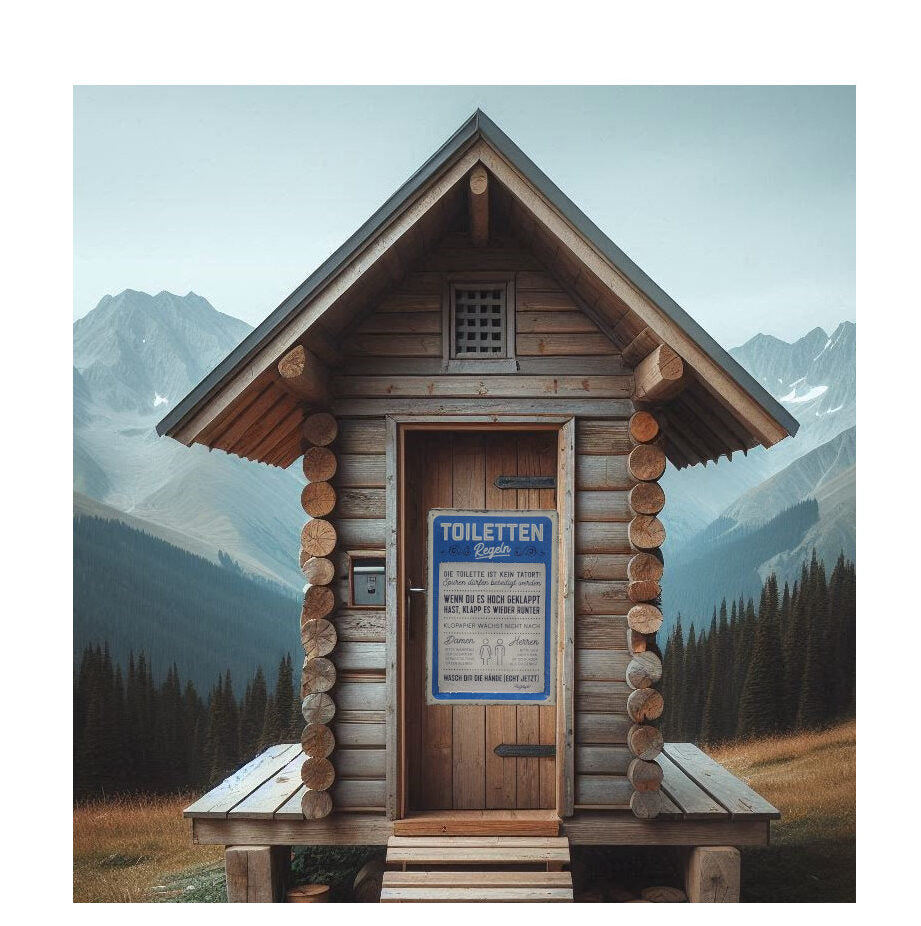 Blechschild Toiletten-Regeln Nostalgic Art (20 x 30 cm)