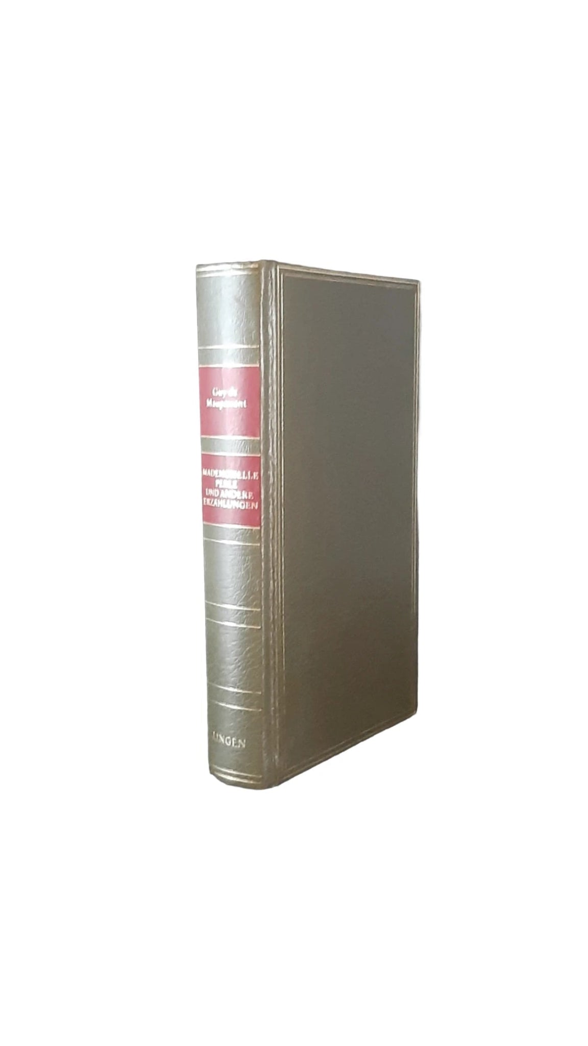 „Gebundenes Buch Mademoiselle Perle und andere Erzählungen von Guy de Maupassant, Lingen 1979 – klassische französische Kurzgeschichten im dekorativen Hardcover.