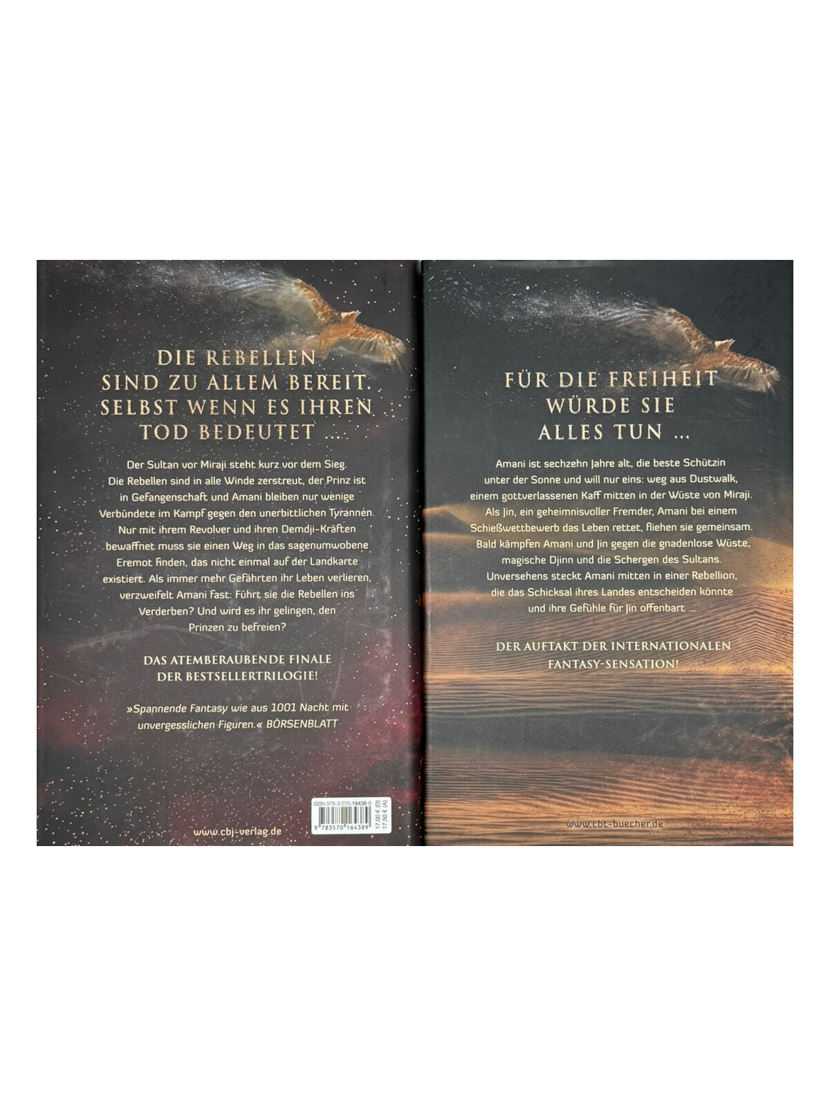 Fantasy Alwyn Hamilton Amani 2 Bände Rebellin des Sandes/Heldin des Morgenrots cbj-verlag 2016/2018