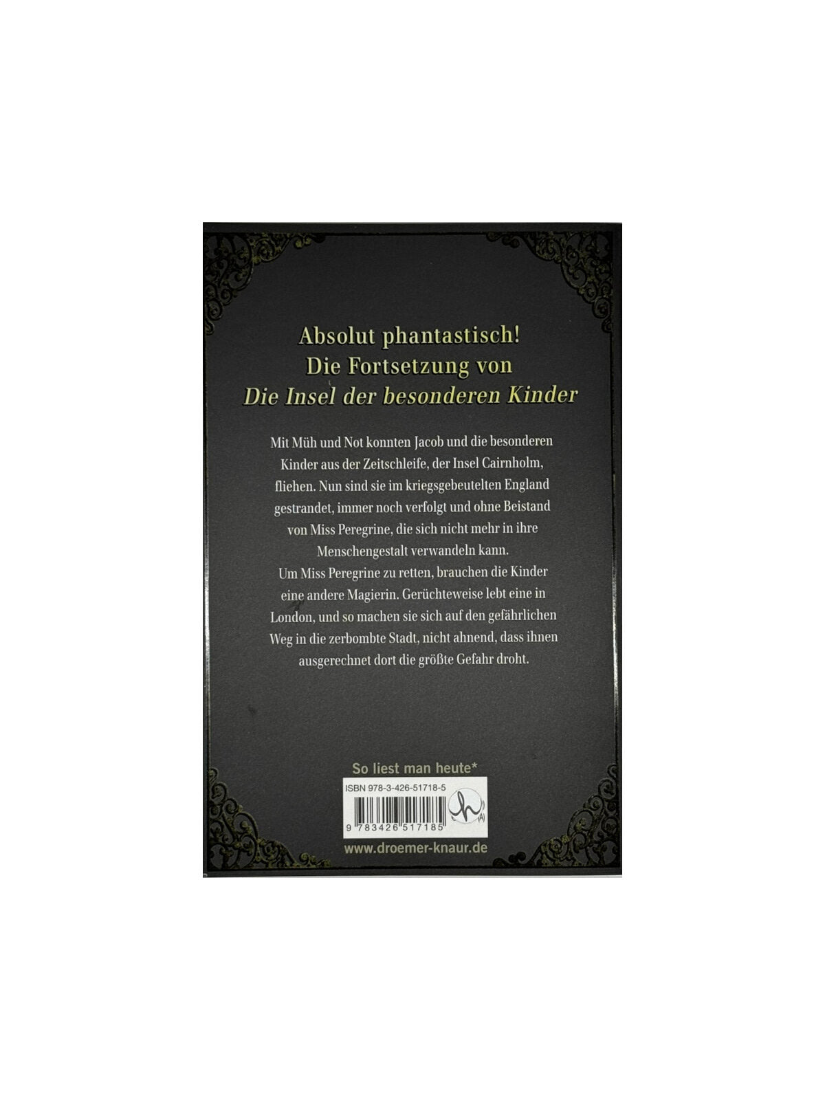 Fantasy Ransom Riggs Die Stadt der besonderen Kinder Band 2 der Reihe Knaur 2015