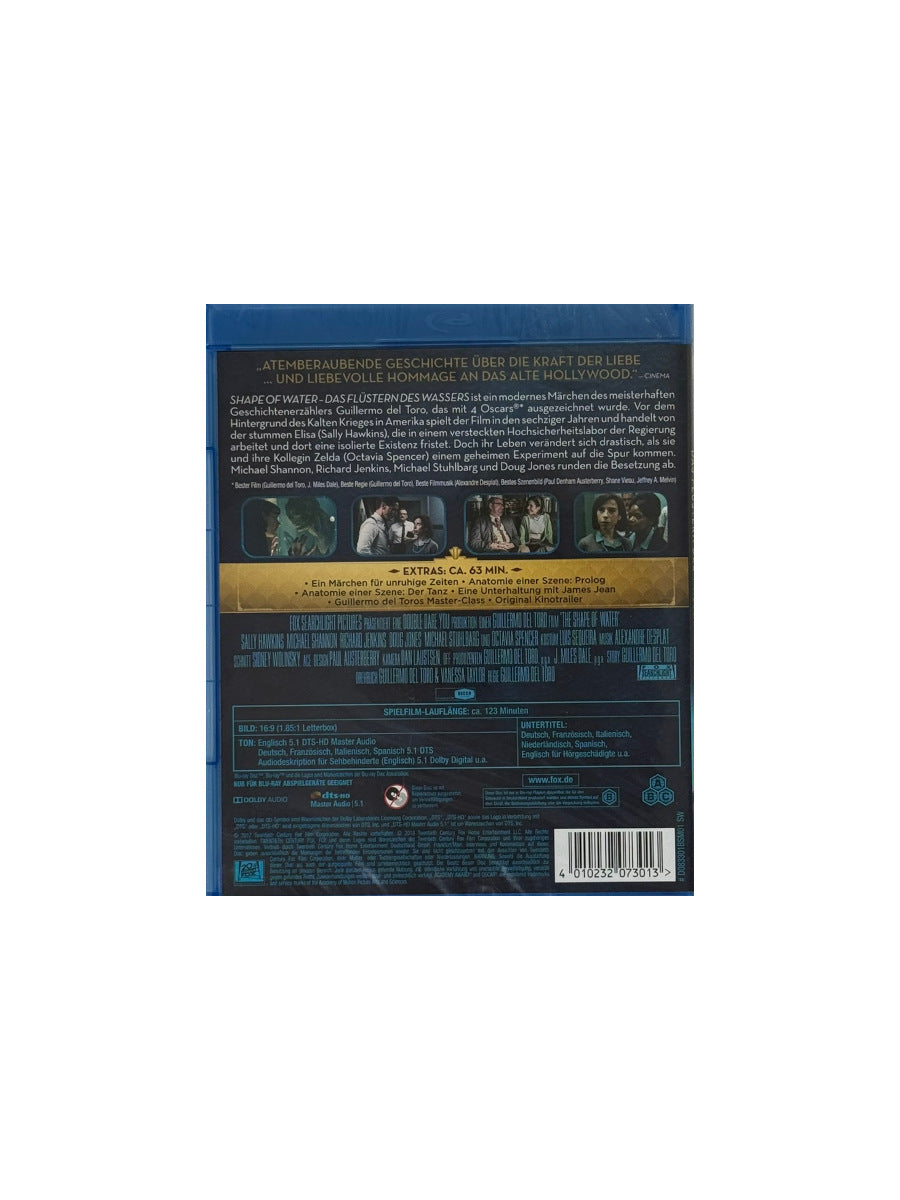 DVD Shape of Water - Das Flüstern des Wassers (Blu Ray) - Neu - OVP