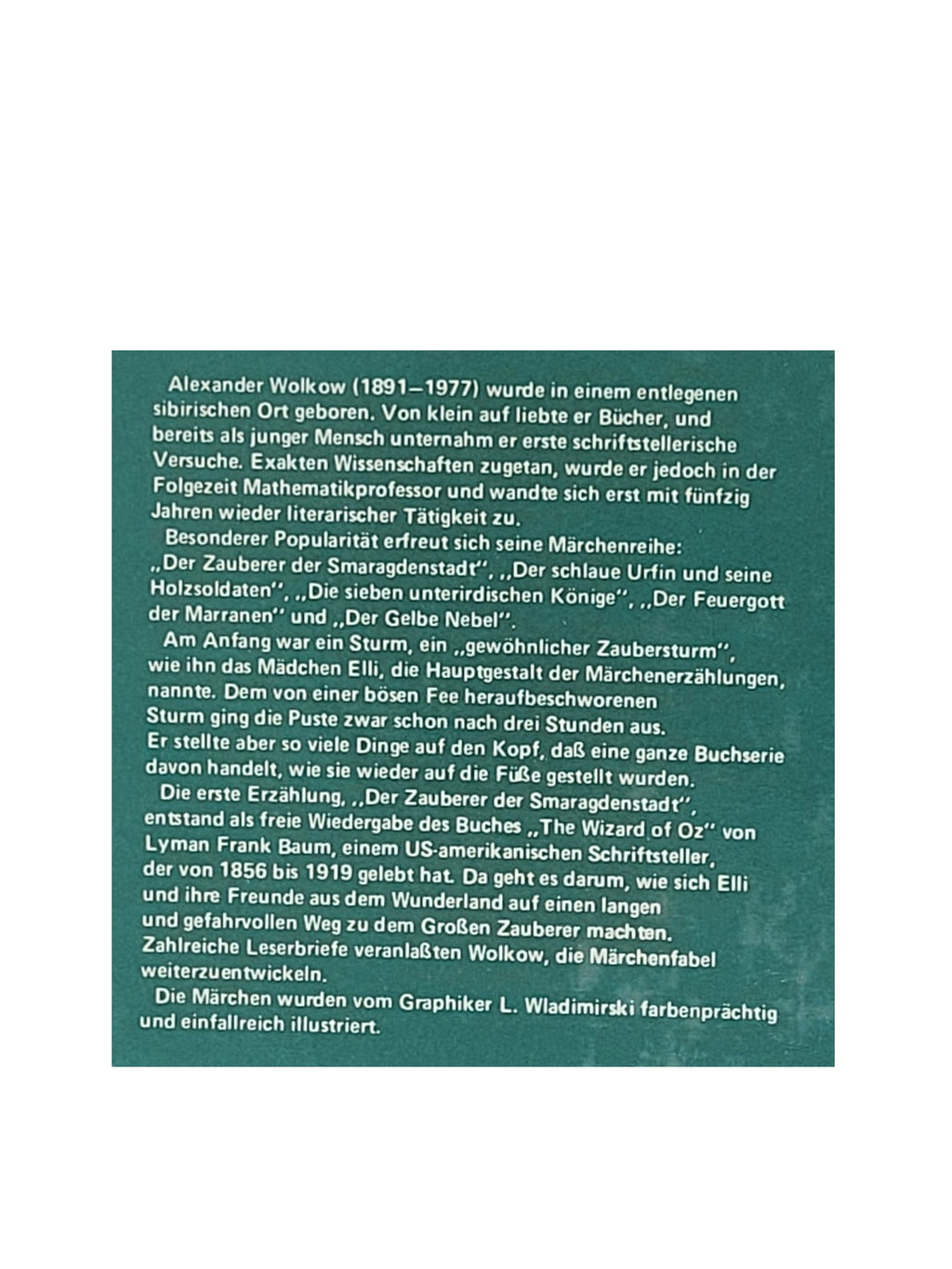 Kinderbuch Alexander Wolkow - Die sieben unterirdischen Könige - Raduga-Verlag-Moskau 1990