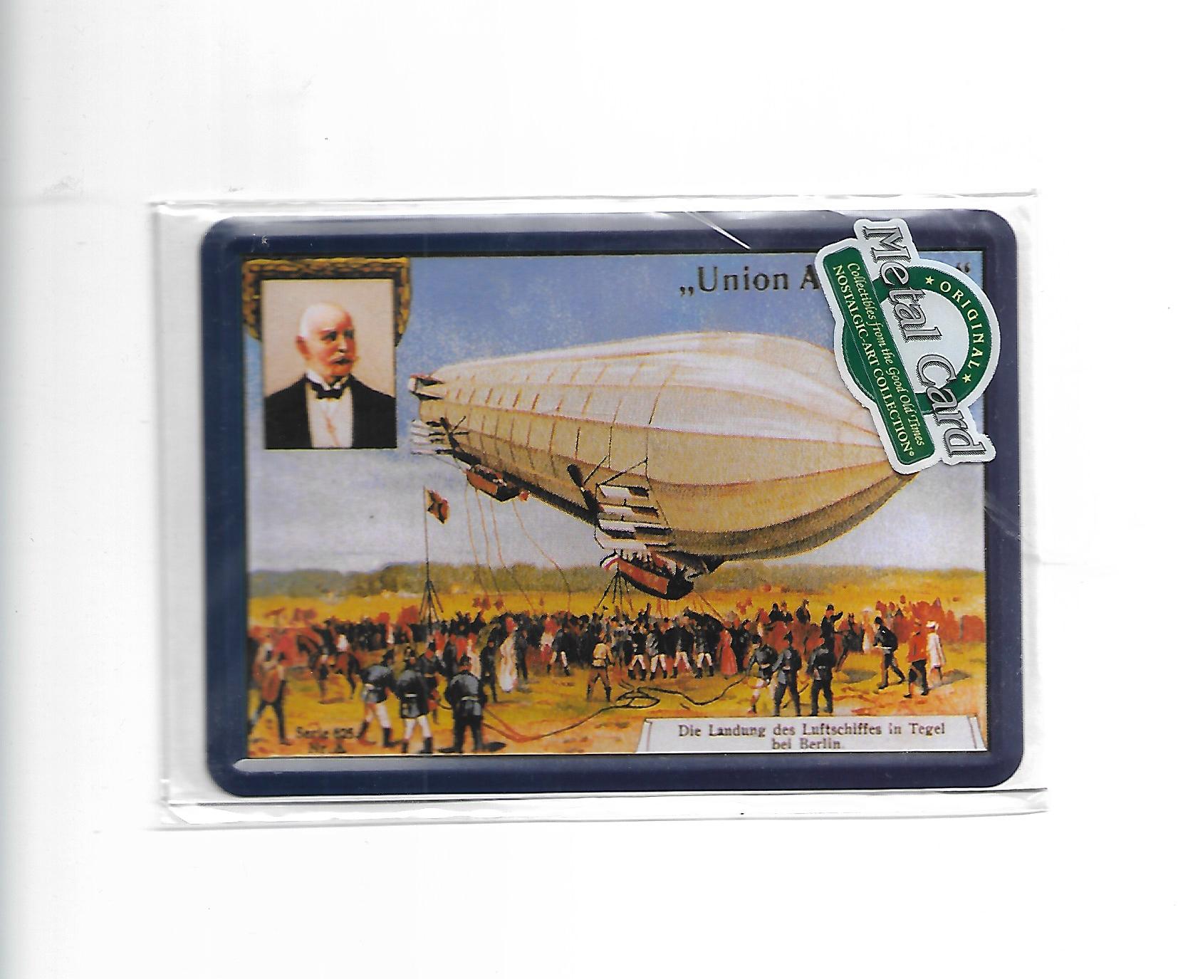 Blechpostkarte Luftschiff (Nostalgic Art)