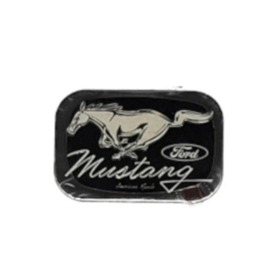 Pfefferminzbonbons in praktischer Metalldose, Zuckerfreie Pfefferminzpastillen mit Süßungsmitteln (hergestellt in Deutschland) Motiv: Horse Ford Mustang
