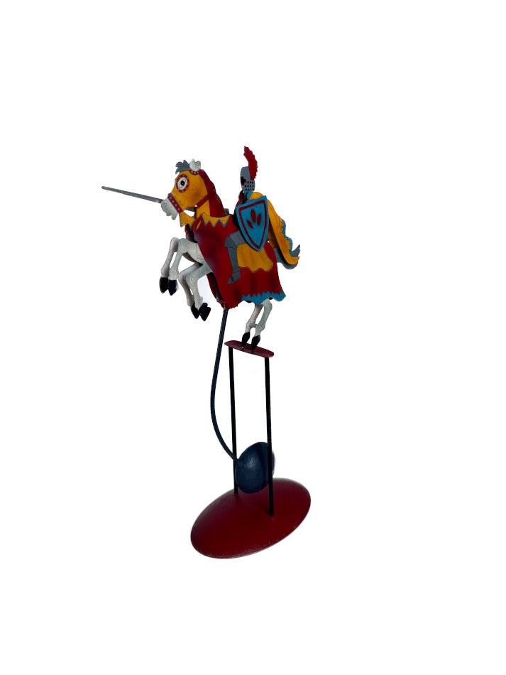 Figur - Pendelfigur aus Blech - Der Ritter mit der Lanze